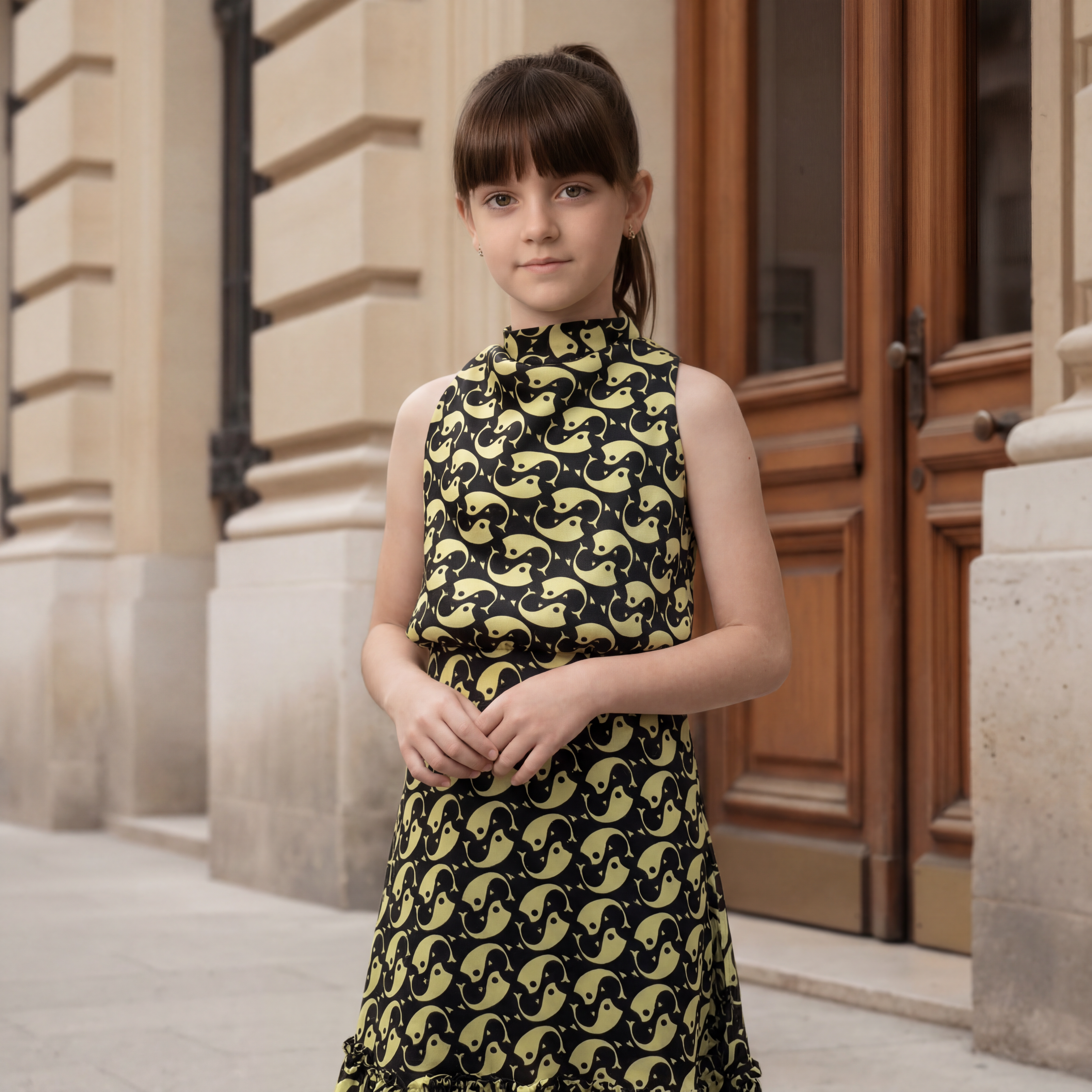 Signature Ruffle Hem Dress